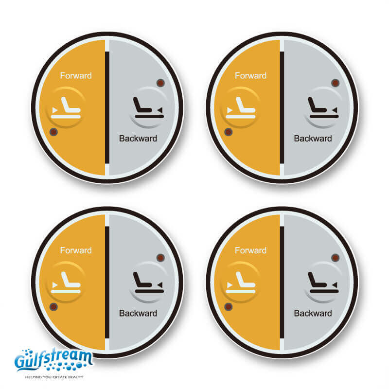 GS8088-01SS – SMALL STICKER BUTTON AUXILIARY (4 STICKERS IN A PACK)