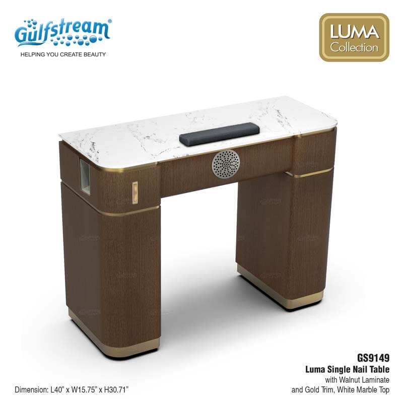 GS9149 LUMA SINGLE NAIL TABLE (WALNUT)