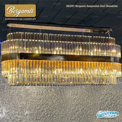 GS3291 BERGAMIS SUSPENSION OVAL CHANDELIER