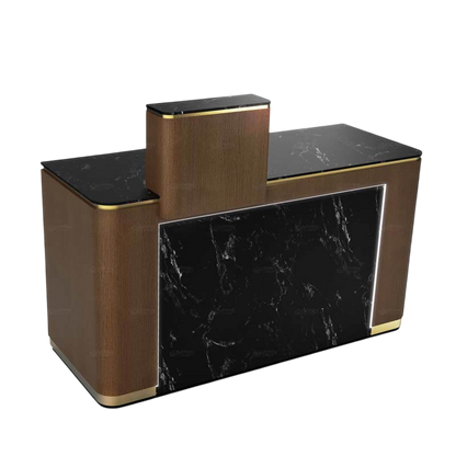 GS9154 Luma Reception Desk (Walnut)