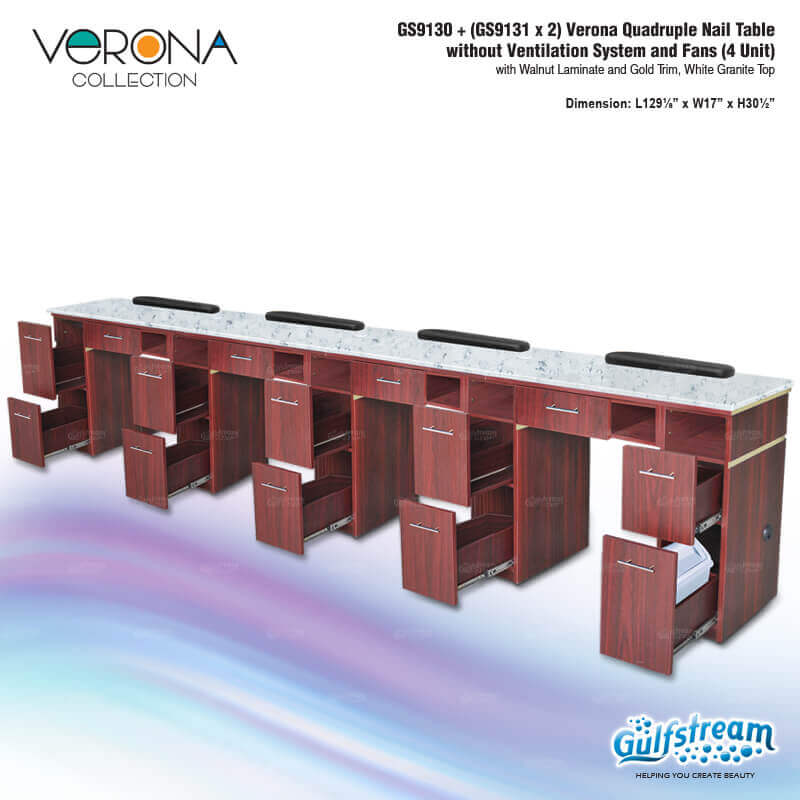 GS9130   (GS9131 x 2) Verona Quadruple Nail Table_Nov2019_2