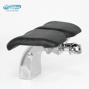 GS2107-01 Chrome Short Curved Footrest