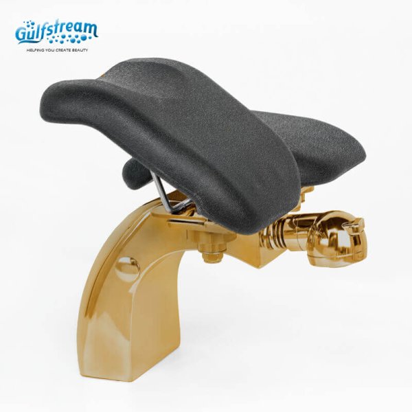 GS2107-01G  Gold Short Curved Footrest - Image 2