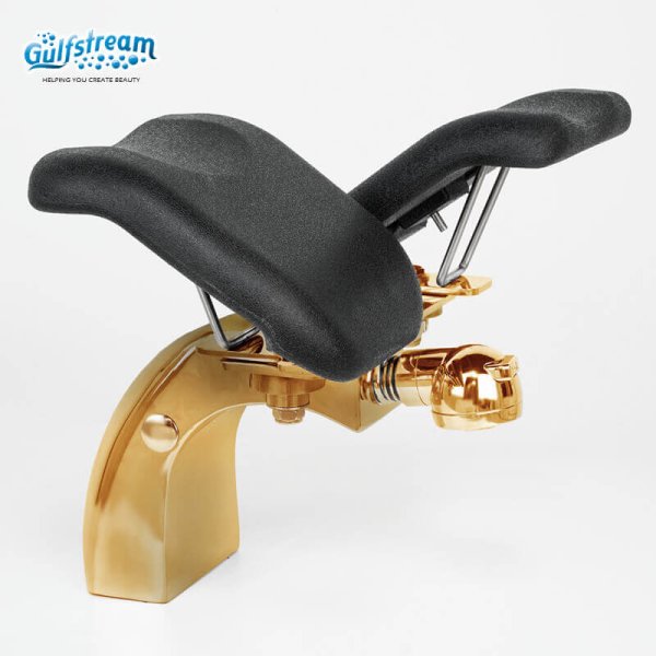 GS2107-01G  Gold Short Curved Footrest - Image 4