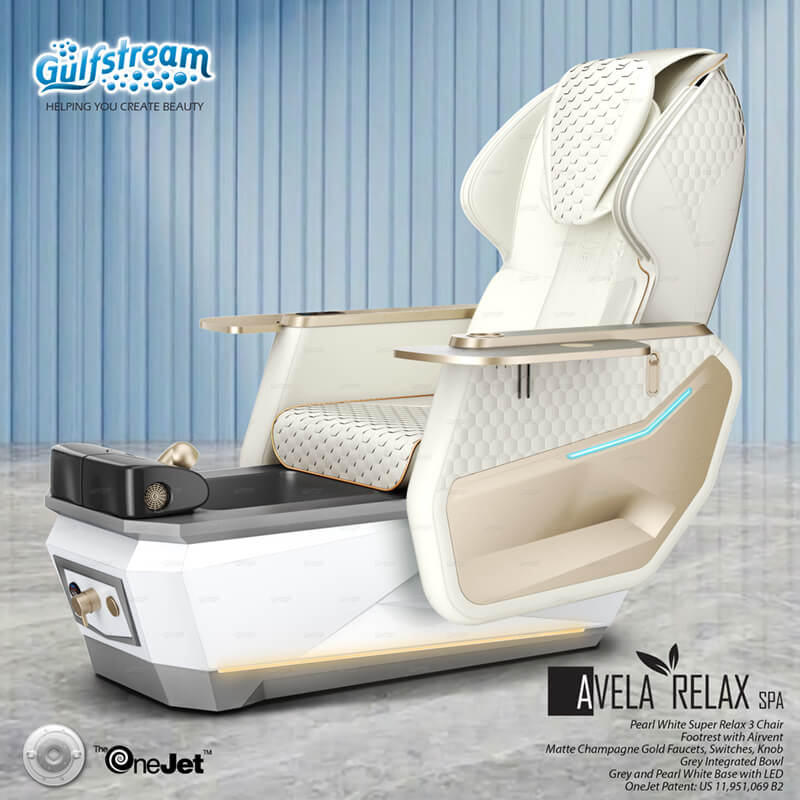 AVELA RELAX Spa_Pearl White Relax Chair with Grey 