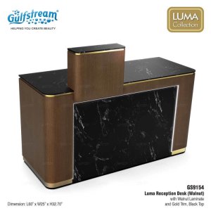 GS9154 Luma Reception Desk (Walnut)